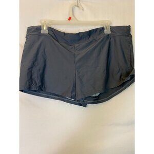 N WOMENS PLUS SIZE XXL 2X GRAY SHORTS RUNNING LINED WORKOUT‎ ACTIVEWEAR